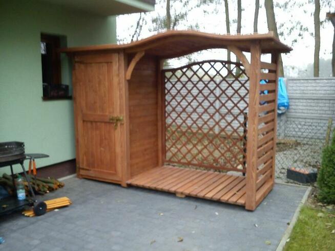 Drewutnia dach fala 2 x 1,1m + narzędziówka 1 x 1,1m