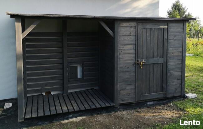 Drewutnia 2 x 1,1m + domek narzędziowy 2 x 1,1m dach prosty