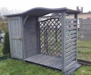 Drewutnia dach fala 2 x 1,1m + narzędziówka 1 x 1,1m