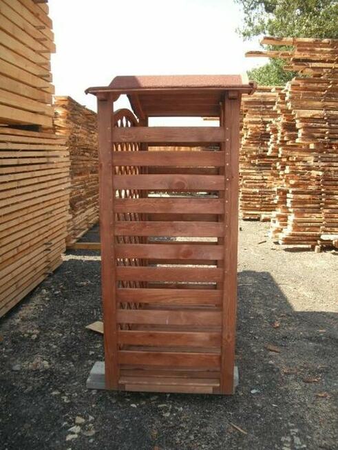 Drewutnia 1,65 x 0,8m z dachem falowym