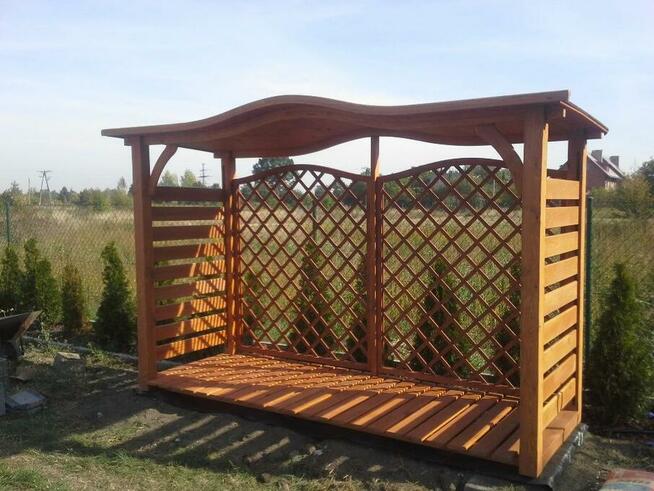 Drewutnia dach fala poszerzana 3,14 x 1,1m