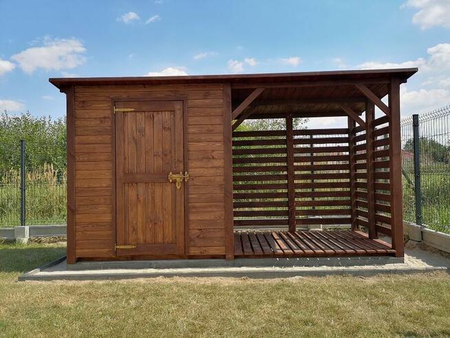 Drewutnia 2 x 1,5m + domek narzędziowy 2 x 1,5m