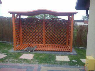 Drewutnia dach fala poszerzana 3,14 x 1,1m