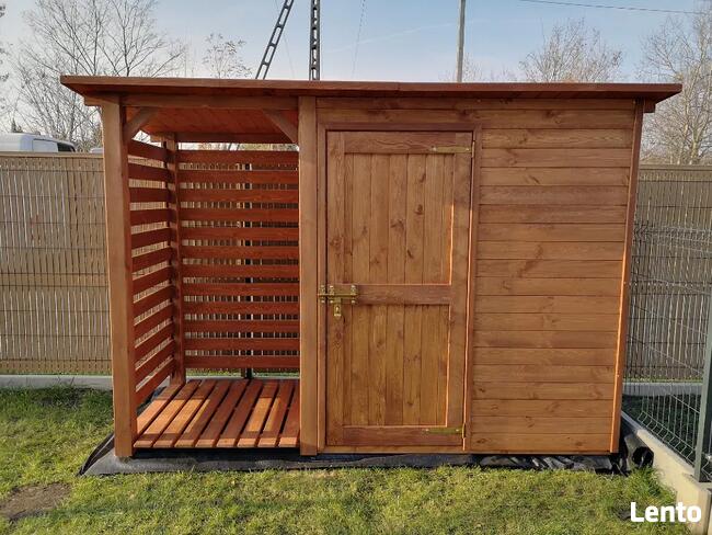 Drewutnia 1x1,1m + domek narzędziowy 1,5x1,1m