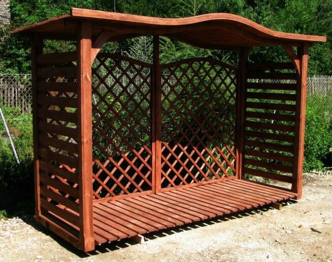 Drewutnia dach fala poszerzana 3,14 x 1,1m