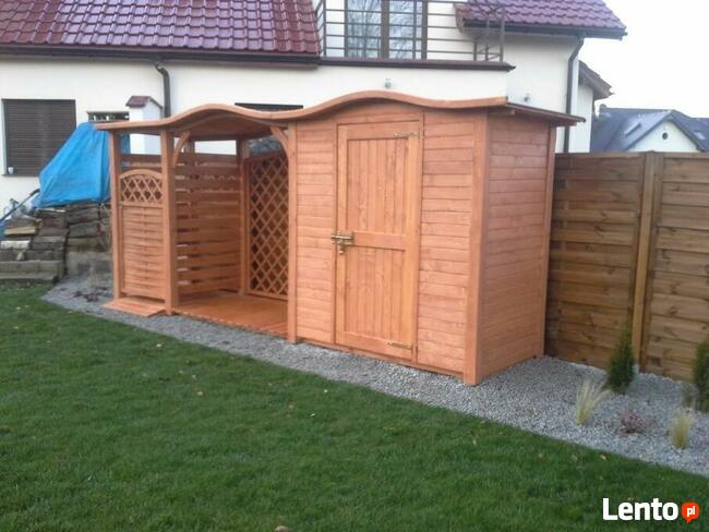 Zadaszenie 1 x 1,1m + drewutnia 2 x 1,1m + domek