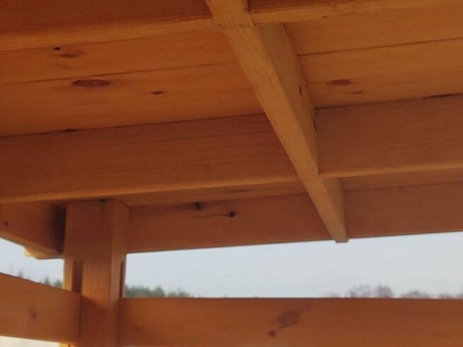 Drewutnia 2,3 x 1,1m z dachem prostym trejażowym