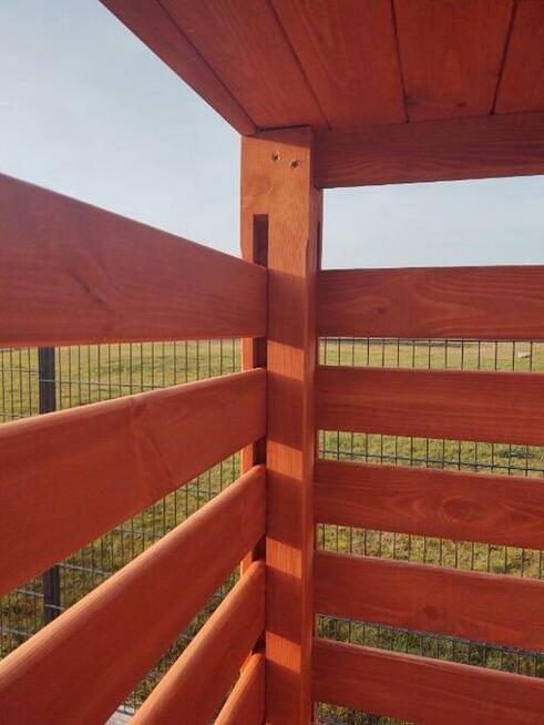 Drewutnia 2x1,1m z dachem prostym w obrysie ścian