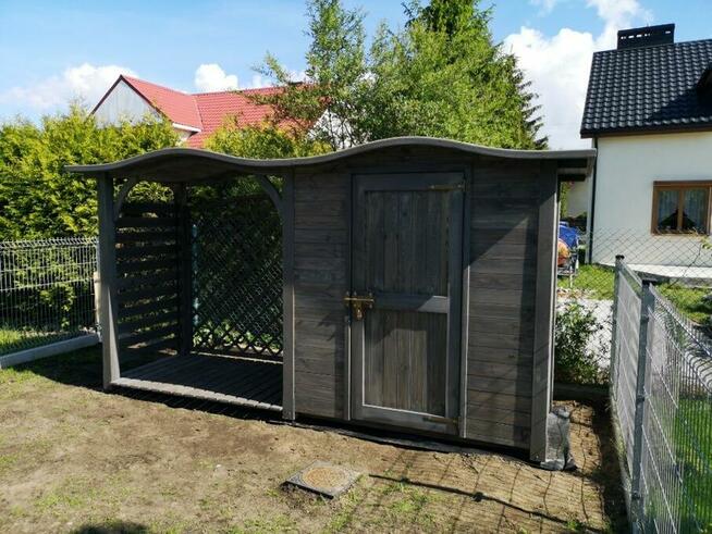 Drewutnia fala 1,9 x 1,1m + domek narzędziowy fala 2 x 1,1m