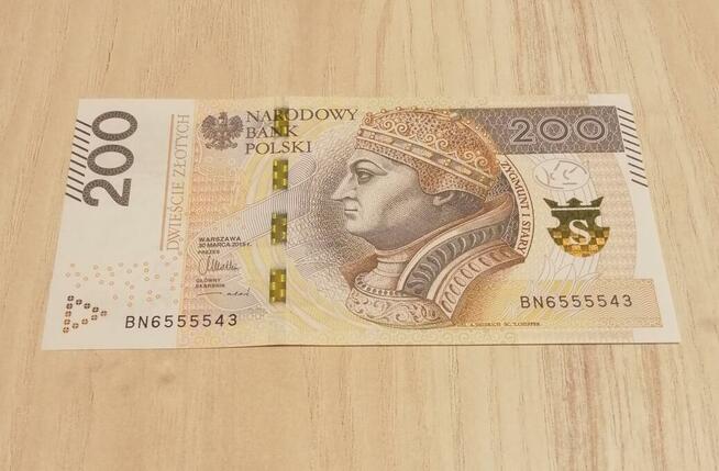 Banknoty Ciekawe kombinacje cyfr/666/5555/111 / KOLEJNOŚĆ