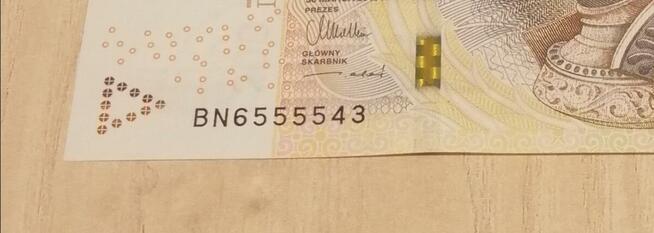 Banknoty Ciekawe kombinacje cyfr/666/5555/111 / KOLEJNOŚĆ