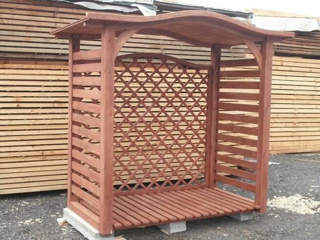 Drewutnia 2 x 1,1m z dachem falowym