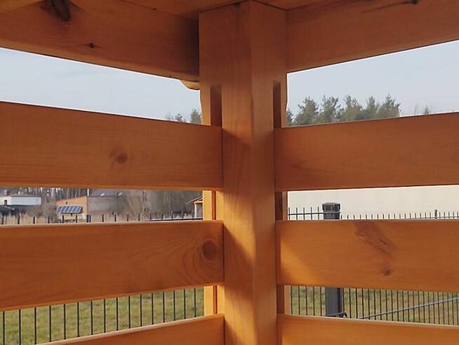 Drewutnia 2,3 x 1,1m z dachem prostym trejażowym