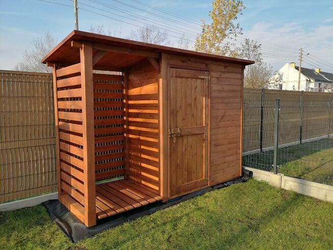 Drewutnia 1x1,1m + domek narzędziowy 1,5x1,1m