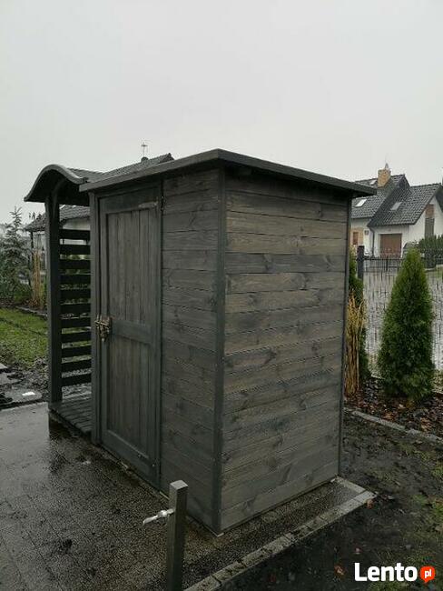 Drewutnia fala mała 1,1 x 1,1m + domek narzędziowy 1,5 x 1,1m