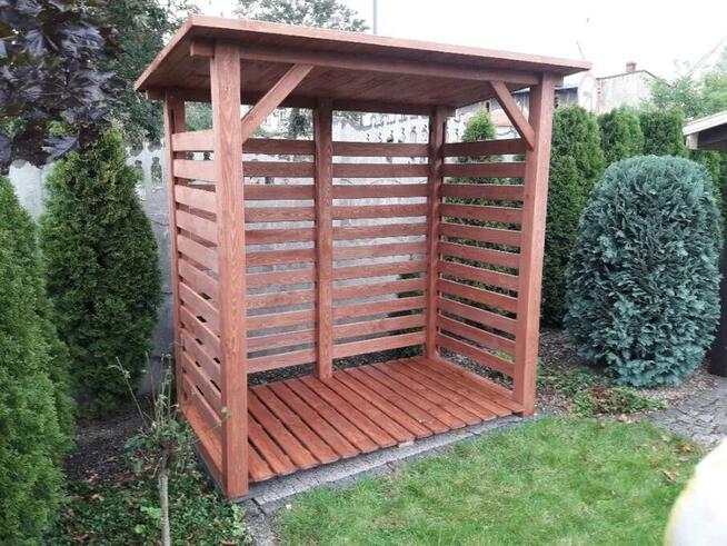 Drewutnia 2 x 1,1m z dachem prostym jednospadowym