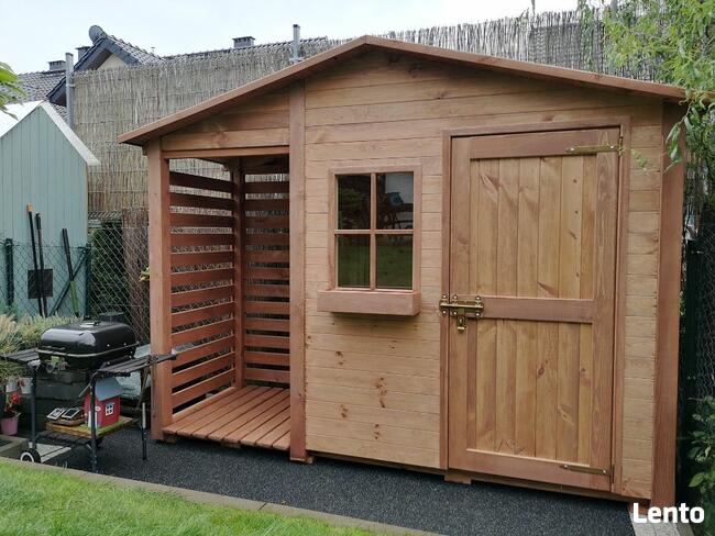 Drewutnia 1,14 x 1,1m + domek narzędziowy 2 x 1,1m