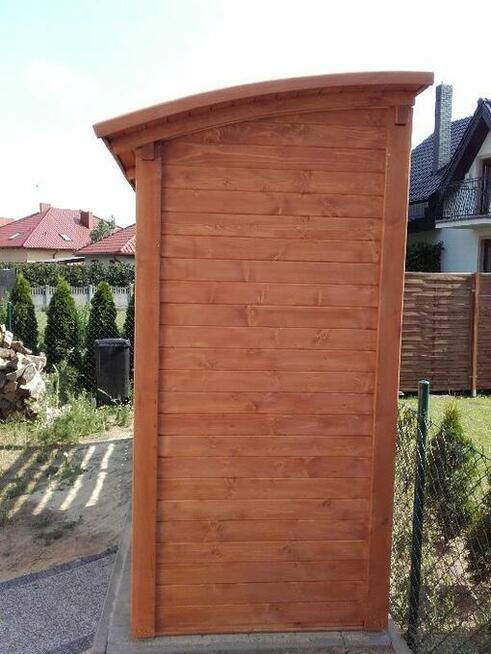 Drewutnia 1,95x1,1m+domek 2x1,1m z dachem łukowym