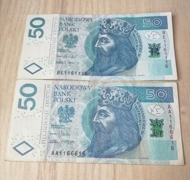 Banknot 2x50zl i 1x100zl/UNC- /Radar z bliźniakiem