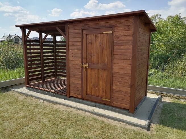 Drewutnia 2 x 1,5m + domek narzędziowy 2 x 1,5m