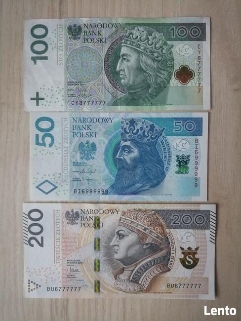 Banknoty / UNC / Mega Ciekawe Numery / SOLID prawie