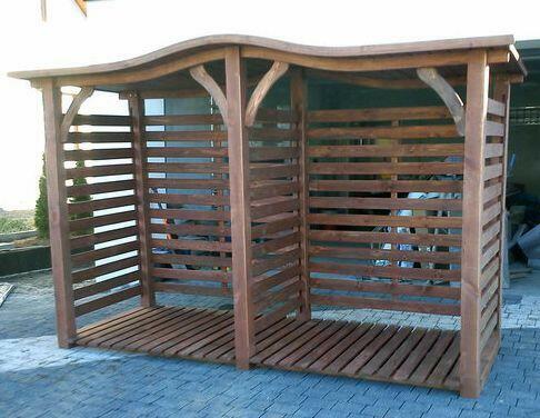 Drewutnia fala poszerzana 3,14 x 1,1m, tył deskowany