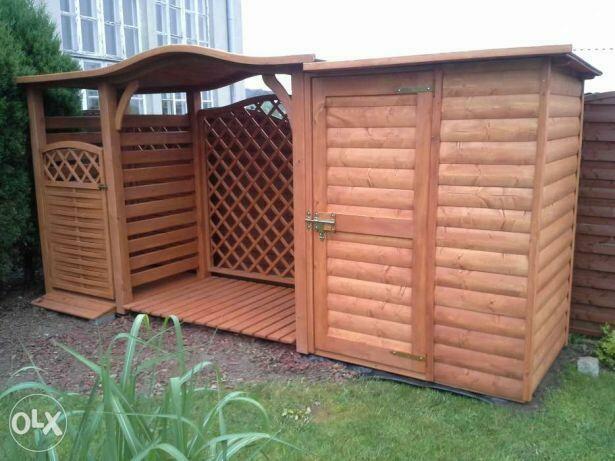 Zadaszenie 1 x 1,1m + drewutnia 2 x 1,1m + domek