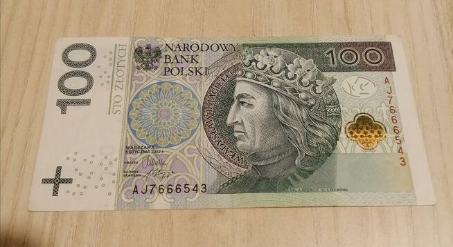 Banknoty Ciekawe kombinacje cyfr/666/5555/111 / KOLEJNOŚĆ