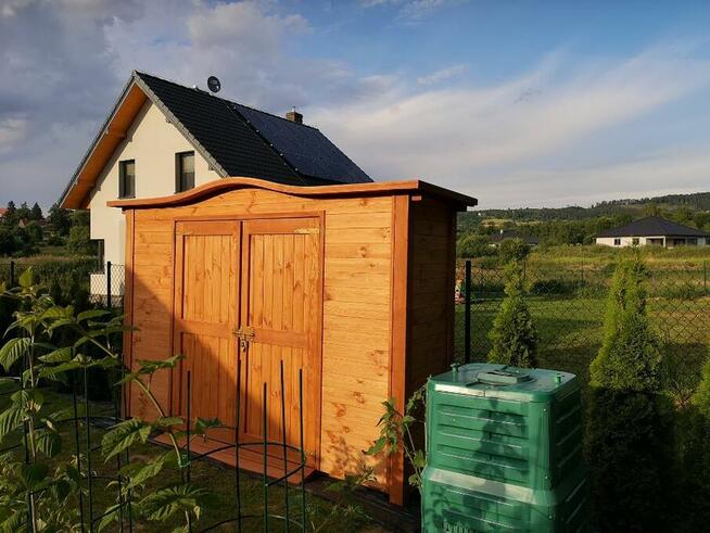 Domek narzędziowy 3,14 x 1,1m z dach fala (podwójne drzwi)