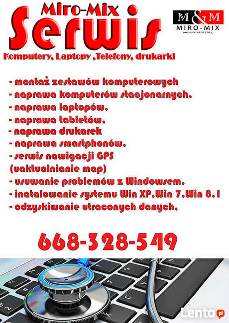 Serwis Miro-Mix, naprawa Komputerów
