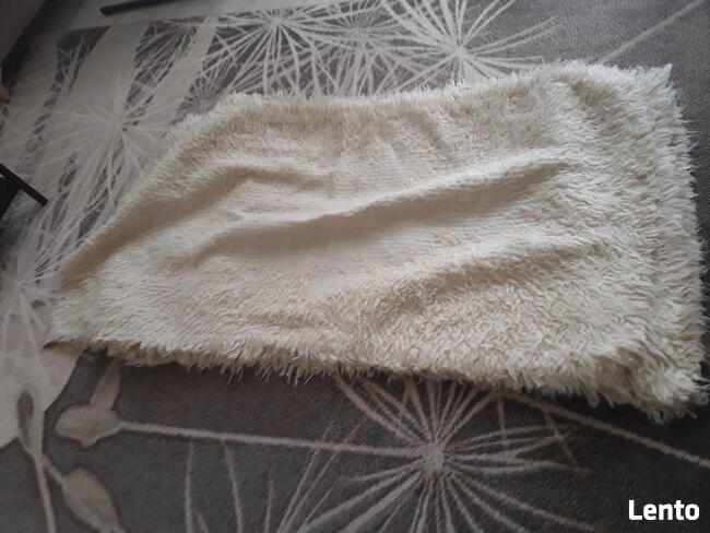 wełniana narzuta na fotel 160x70