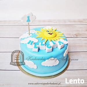 tradycyjny tort na roczek dziecka zamów z dostawą Kraków
