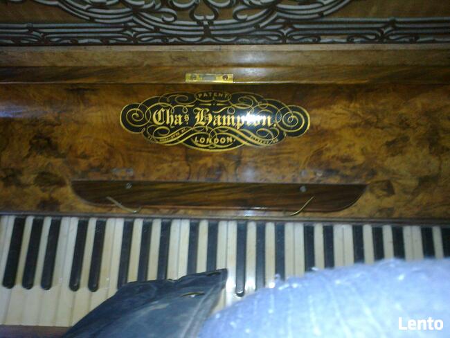 Pianino damskie z 1900r.mebel piękny, orzech kaukaski-LONDON