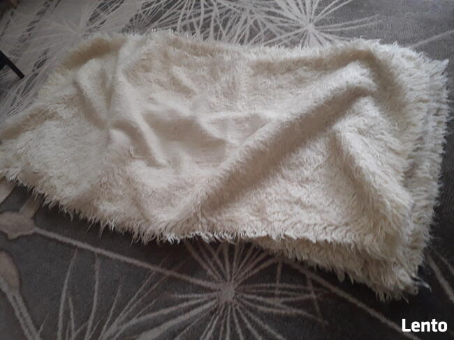 wełniana narzuta na fotel 160x70