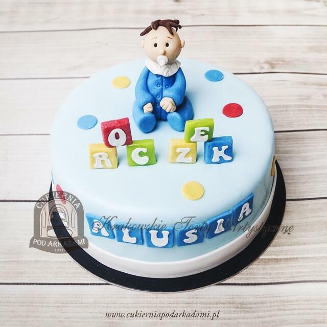 tradycyjny tort na roczek dziecka zamów z dostawą Kraków