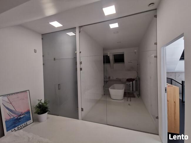 Szklane panele lustra kabiny prysznicowe balustrady +MONTAŻ