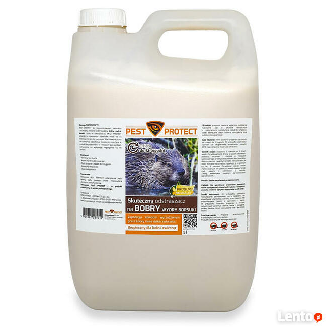 Odstraszacz na BOBRY, WYDRY, BORSUKI 5l PEST PROTECT
