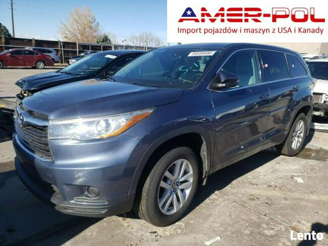 Toyota Highlander 2016, 3.5L, 4x4, porysowany lakier