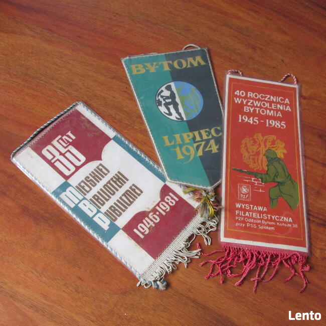 Proporczyki PRL - biblioteka Bytom