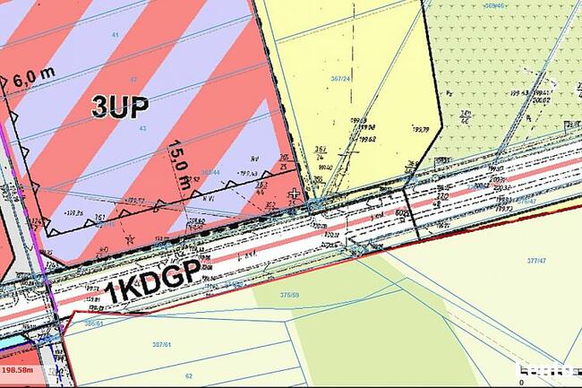Działk Inwest.przyD.K.46Opole-War.Grodżiec przy zjeż, z obw