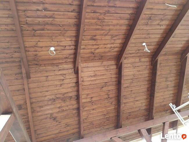 malowanie podbitki drewnianej, budowa altan, wiat