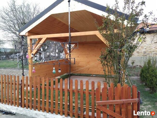 malowanie podbitki drewnianej, budowa altan, wiat