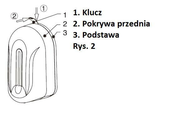 DUŻY 4172G Schild DOZOWNIK AUTOMATYCZNY ANTYBAKTERYJNY BEZDO