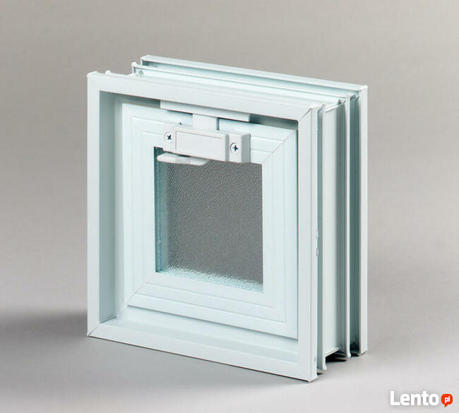 Okno wentylacyjne 1x1 do luksferów pustaków szklanych