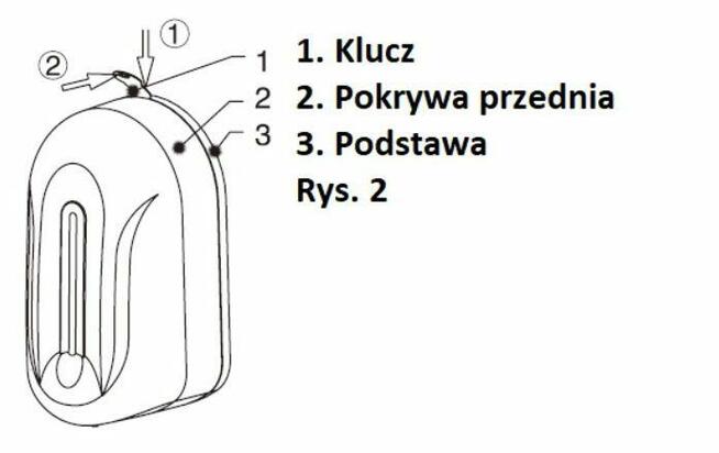 DUŻY 4172ALC Schild DOZOWNIK PŁYNU AUTOMATYCZNY ANTYBAKTERYJ