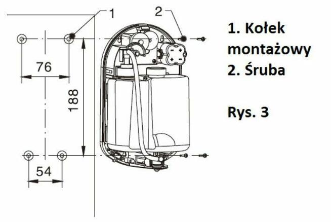 DUŻY 4172ALC Schild DOZOWNIK PŁYNU AUTOMATYCZNY ANTYBAKTERYJ