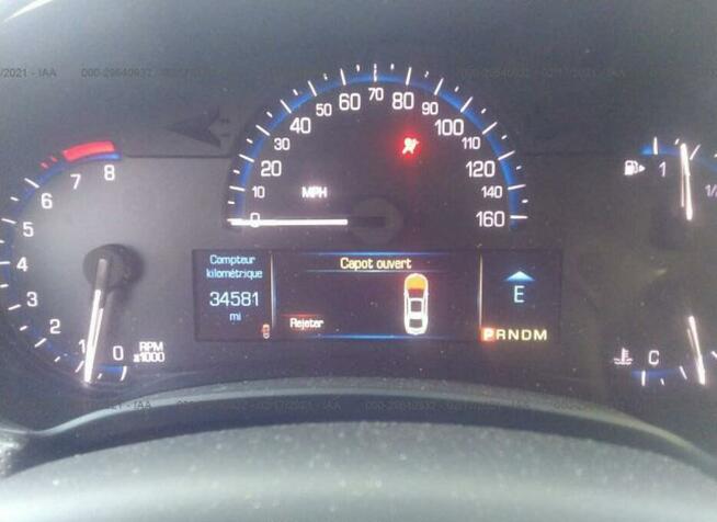 Cadillac XTS 2016, 3.6L, 4x4, uszkodzony przód