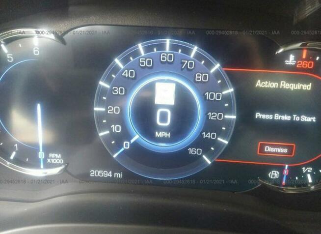 Cadillac Escalade 2020, 6.2L, uszkodzony przód