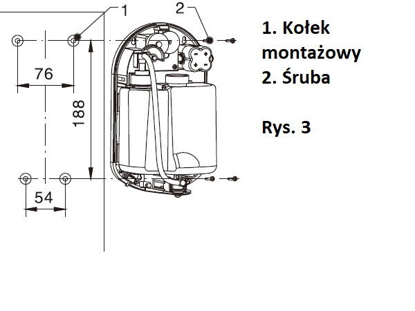 DUŻY 4172G Schild DOZOWNIK AUTOMATYCZNY ANTYBAKTERYJNY BEZDO