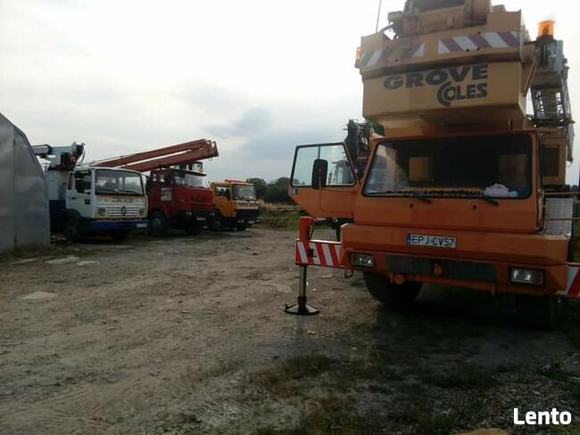 Dżwigi 20 i 35T , zwyżki od 15 do 35m wynajem Kęty B-B. Ośw.